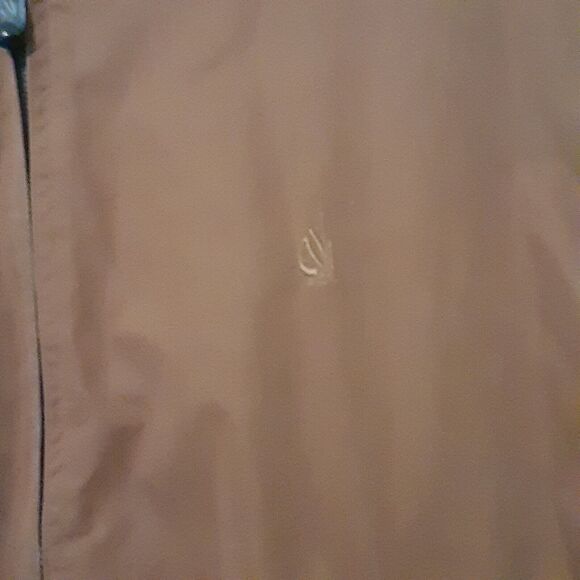Vintage Nautica Jacket Mens Size XL Extra Large Brown Embroidered Full Zip - Picture 2 of 11